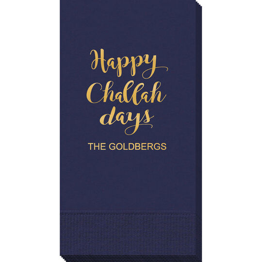 Happy Challah Days Guest Towels